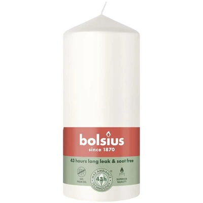Bolsius Essentials tronco vela 130/68 mm - Blanco Nublado