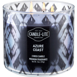Naturelle bougie parfumée 3 mèches Candle-lite Everyday 396 g - Azure Coast