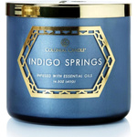 Colonial Candle Luxe large soy scented candle 3 wicks 14.5 oz 411 g - Indigo Springs