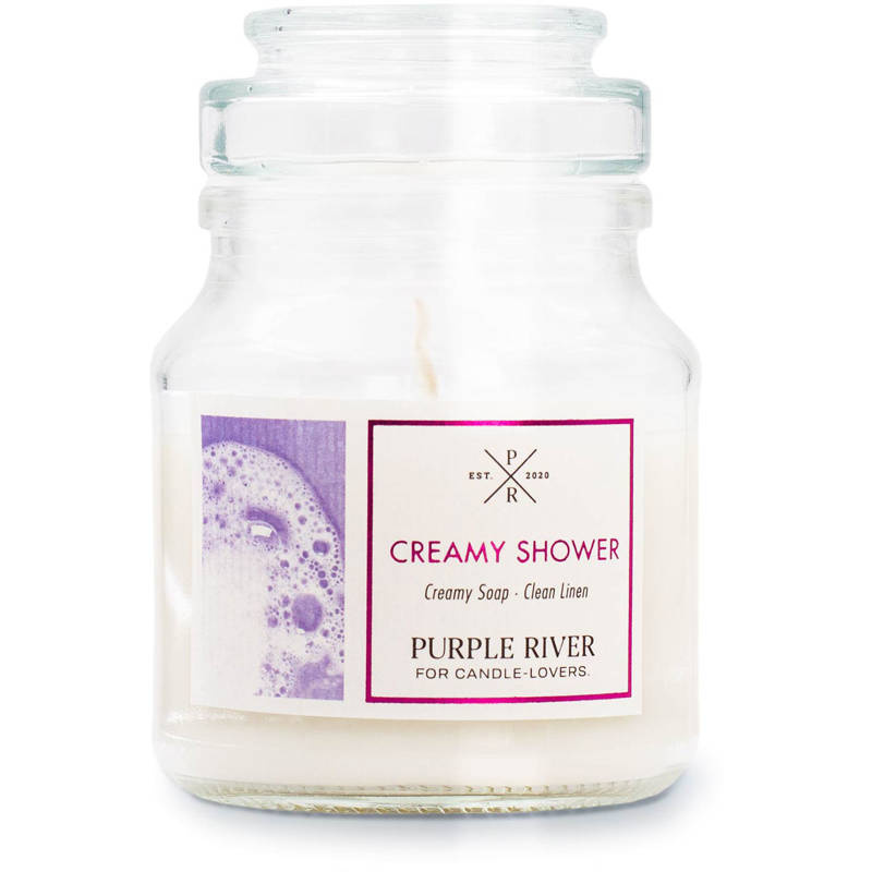 Purple River sojowa świeca zapachowa 113 g - Creamy Shower