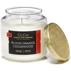 Kvapioji žvakė stiklinėje Candle-lite CLCo - No. 51 Blood Orange Cedarwood