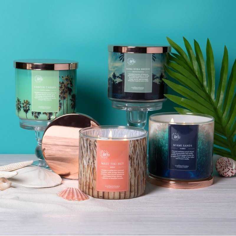 Vela perfumada de soja Colonial Candle Travel - Cancún Cabana