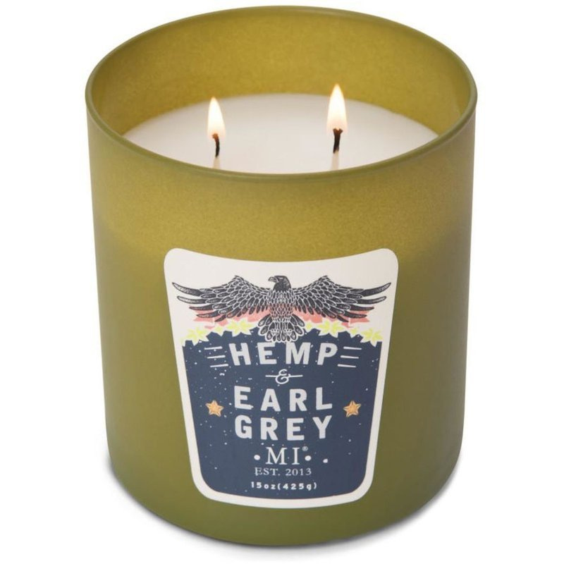 Vela perfumada para hombre Hemp Earl Gray Colonial Candle