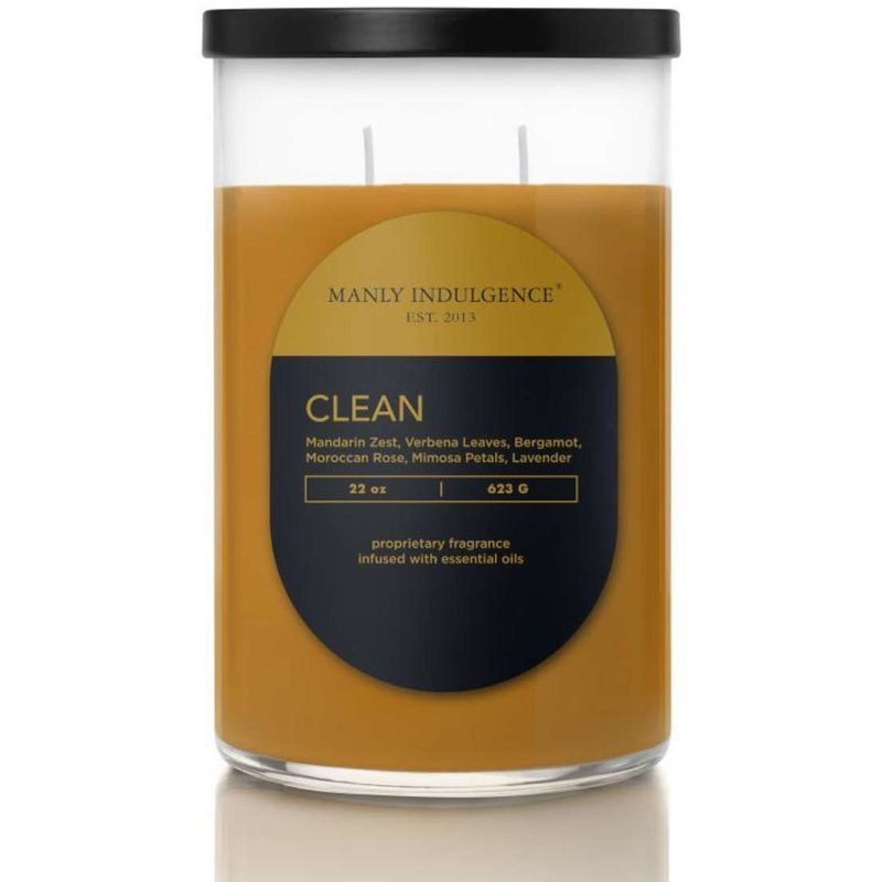 Vela aromática para hombre de soja Clean Colonial Candle