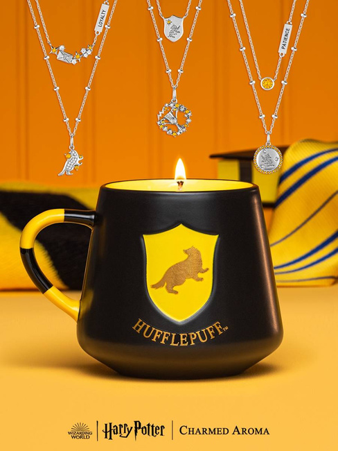 Harry Potter Bougie bijoux parfumée Charmed Aroma Candle Collier – Poufsouffle Hufflepuff Mug