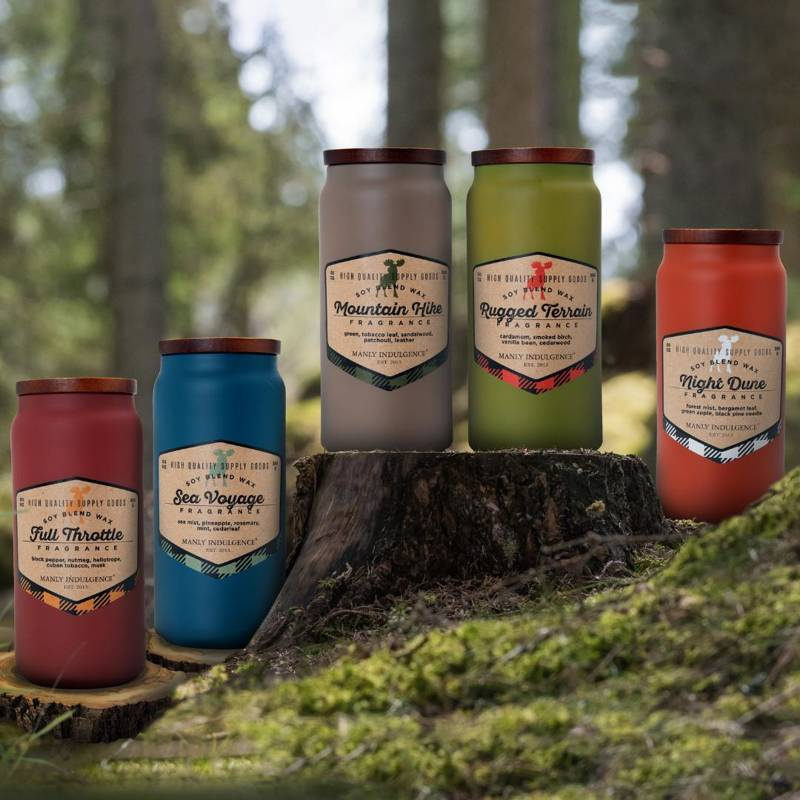 Soy scented candle for men Rugged Terrain Colonial Candle