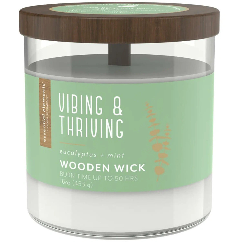 Vela aromática de soja aceites esenciales Candle-lite Essential Elements 454 g - Vibing Thriving