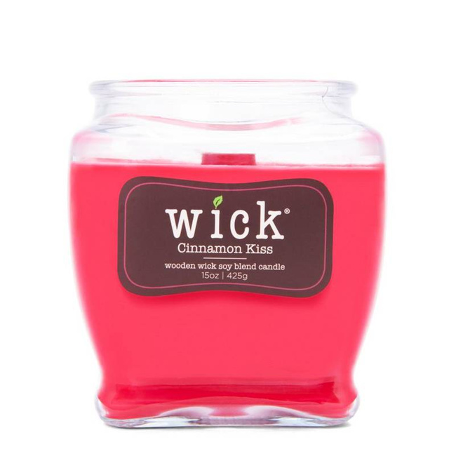 Colonial Candle Wick scented soy candle wooden wick 15 oz 425 g - Cinnamon Kiss