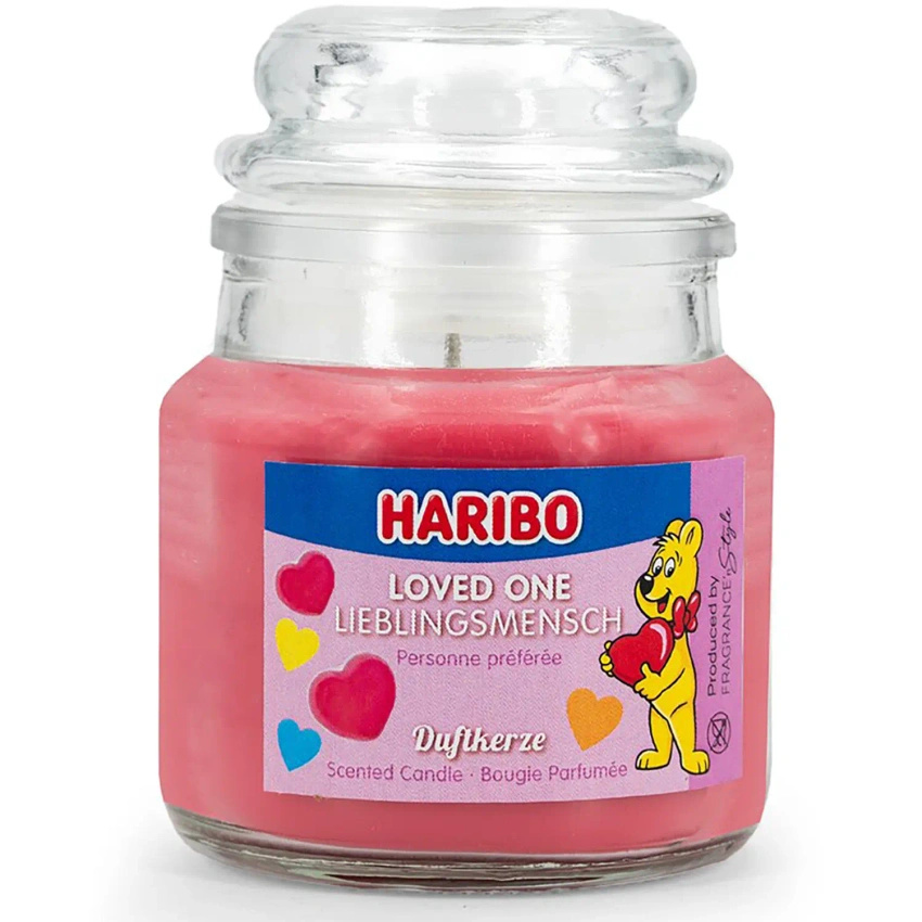 Haribo kleine geurkaars in glas 85 g - Loved One