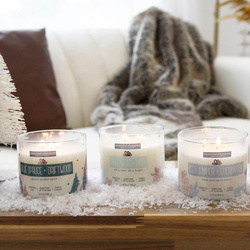 Vela perfumada navideña de soja Candle-lite Essential Elements 418 g - Blue Spruce Driftwood