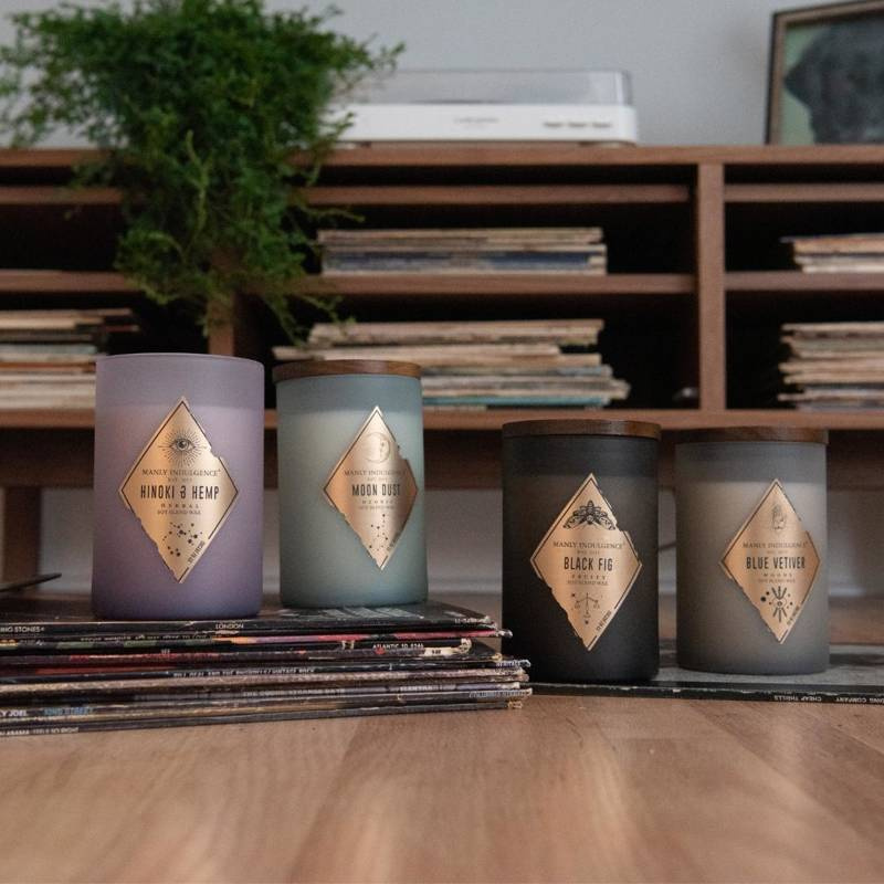 Candela di soia profumata per lui Blue Vetiver Colonial Candle