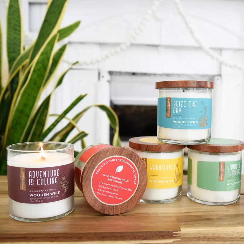 Candela profumata soia olii essenziali Candle-lite Essential Elements 454 g - Wild & Free