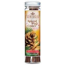 Scentsicles geurstokjes voor in de kerstboom 6 stuks - Spiced Pine Cones