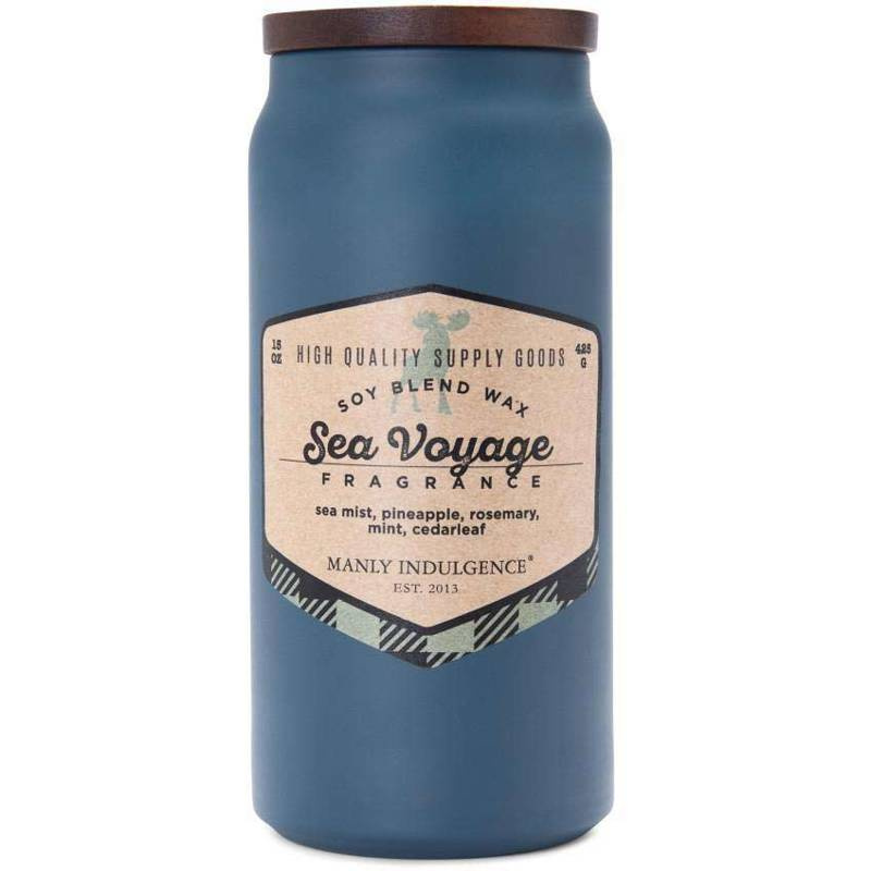 Candela profumata di soia per uomo Sea Voyage Colonial Candle