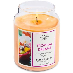 Purple River świeca zapachowa sojowa w szkle 623 g - Tropical Dreams