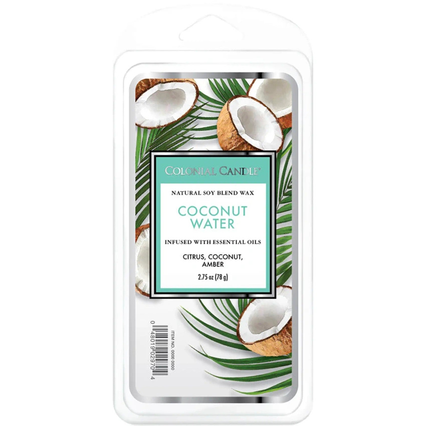 Colonial Candle Classic wosk zapachowy sojowy 2.75 oz 77 g - Coconut Water