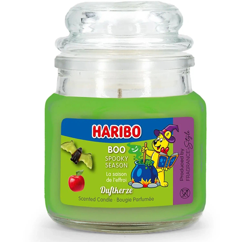 Haribo kleine geurkaars in glas 85 g - Boo Halloween 