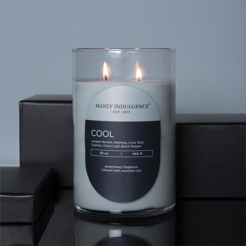 Vela aromática para hombre de soja Cool Colonial Candle