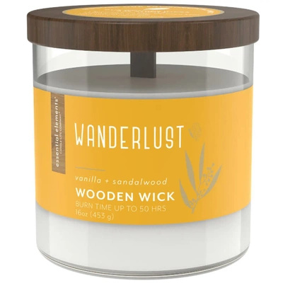 Scented candle soy essential oils Candle-lite Essential Elements 454 g - Wanderlust