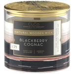 Świeca zapachowa drewniany knot Candle-lite CLCo 396 g - No. 71 Blackberry Cognac